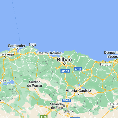 Map showing location of Santurtzi (43.328420, -3.032480)
