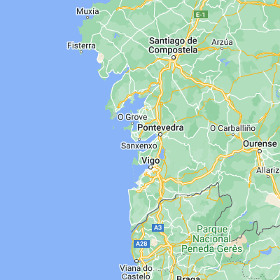 Map showing location of Sanxenxo (42.399960, -8.806980)