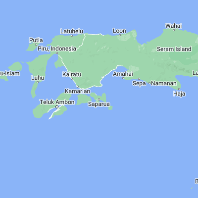 Map showing location of Saparua (-3.568180, 128.653820)