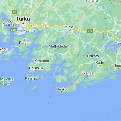Map showing location of Särkisalo (60.113890, 22.950000)