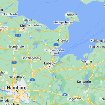 Map showing location of Scharbeutz (54.033330, 10.750000)
