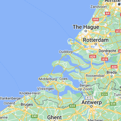 Map showing location of Scharendijke (51.735830, 3.843060)