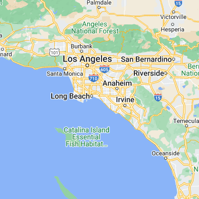Map showing location of Seal Beach (33.741410, -118.104790)