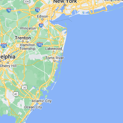 Map showing location of Seaside Heights (39.944280, -74.072910)