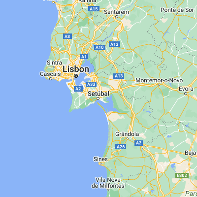 Map showing location of Setúbal (38.524400, -8.888200)