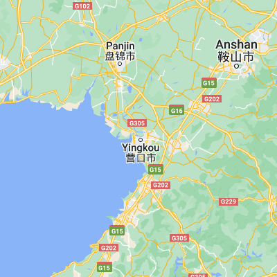 Map showing location of Shengli (40.674060, 122.218320)