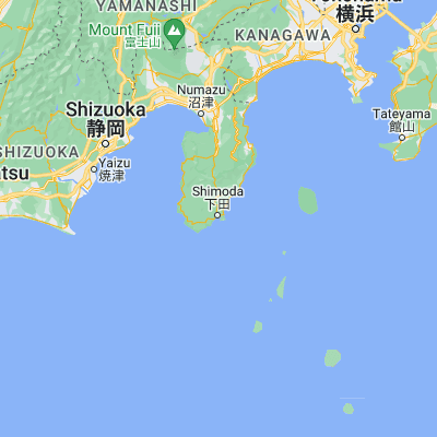 Map showing location of Shimoda (34.666670, 138.950000)