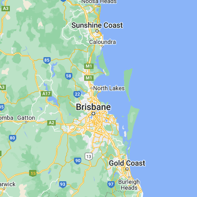 Map showing location of Shorncliffe (-27.327590, 153.081610)