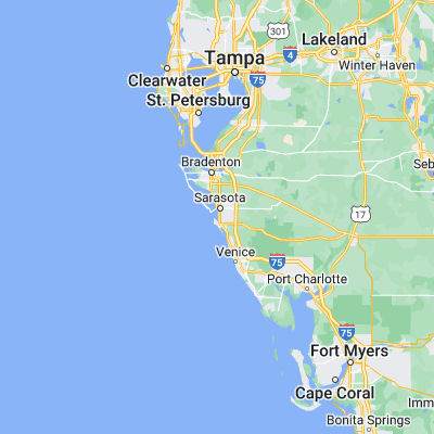 Map showing location of Siesta Key (27.301990, -82.551490)