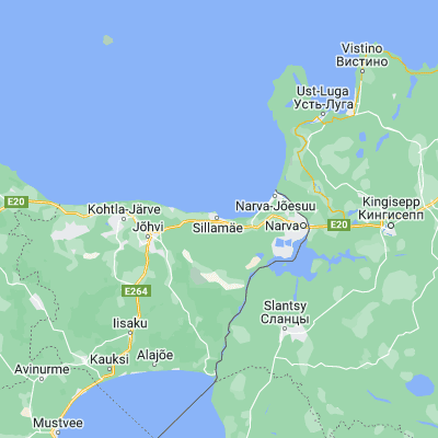 Map showing location of Sillamäe (59.399720, 27.754720)