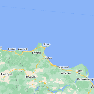 Map showing location of Sinop (42.026830, 35.162520)