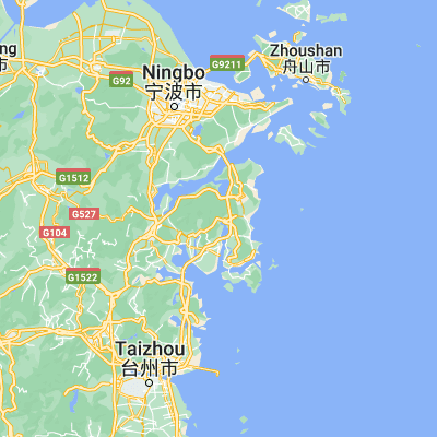 Map showing location of Sizhoutou (29.372780, 121.767500)