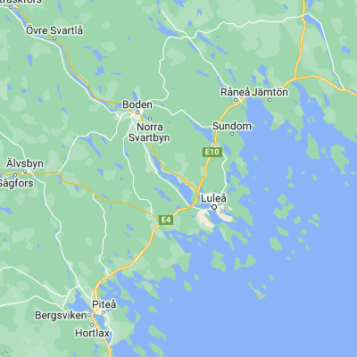 Map showing location of Södra Sunderbyn (65.659830, 21.940040)