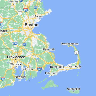 Map showing location of South Duxbury (42.023160, -70.682810)