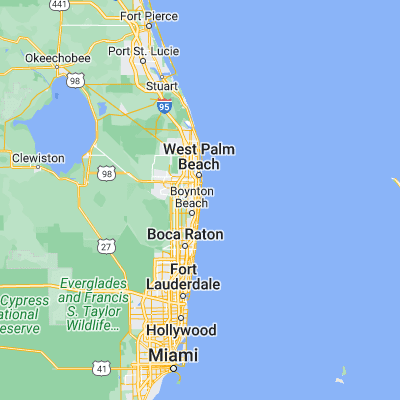 Map showing location of South Palm Beach (26.588960, -80.038650)