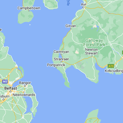 Map showing location of Stranraer (54.902340, -5.027310)