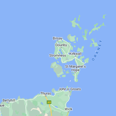 Map showing location of Stromness (58.964980, -3.296010)