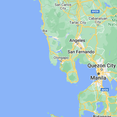 Map showing location of Subic (14.879990, 120.234330)