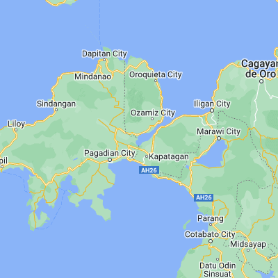 Map showing location of Sumalig (7.998600, 123.662700)