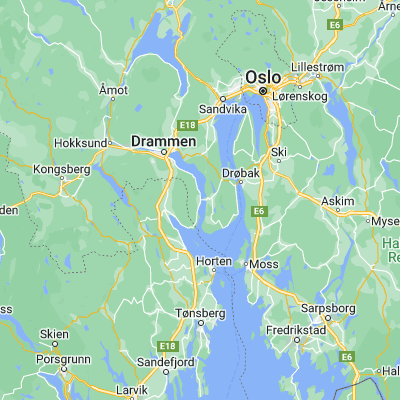 Map showing location of Svelvik (59.613700, 10.408720)
