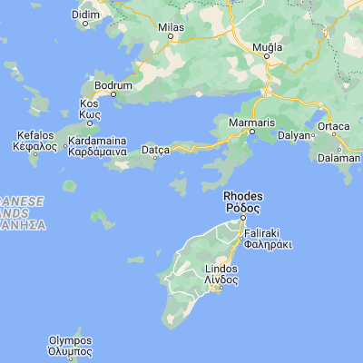 Map showing location of Sými (36.612460, 27.837800)