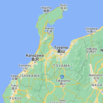 Map showing location of Takaoka (36.750000, 137.016670)