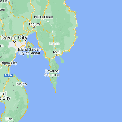 Map showing location of Tamisan (6.843720, 126.298380)