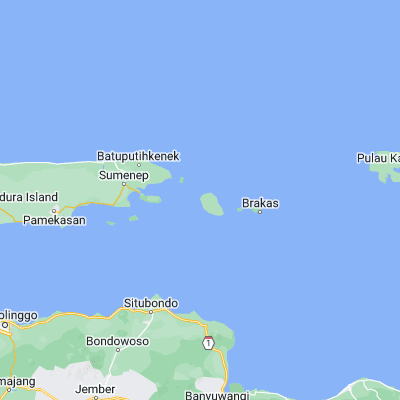 Map showing location of Tarebung (-7.096300, 114.278100)