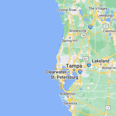 Map showing location of Tarpon Springs (28.146120, -82.756770)