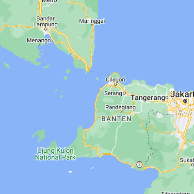 Map showing location of Tawingmuara (-6.163700, 105.854800)