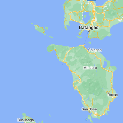 Map showing location of Tayaman (13.229500, 120.572600)