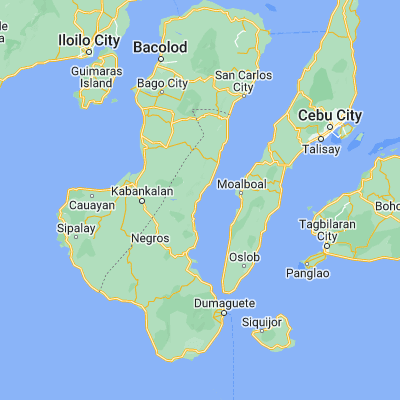 Map showing location of Tayasan (9.924000, 123.169900)