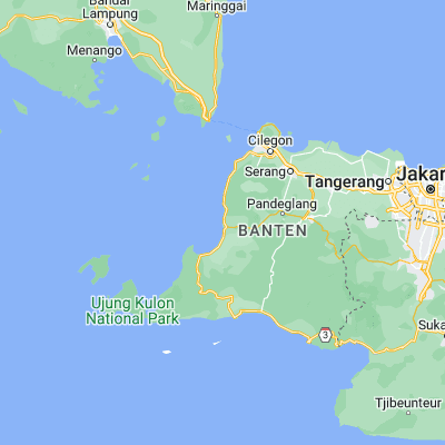 Map showing location of Teluk (-6.372200, 105.825200)