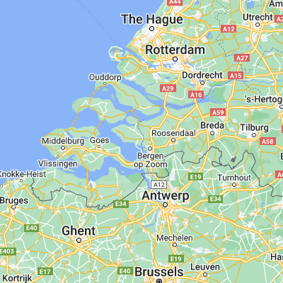 Map showing location of Tholen (51.531670, 4.220830)