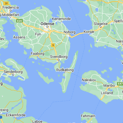 Map showing location of Thurø By (55.047400, 10.663850)