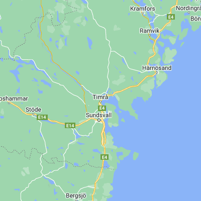 Map showing location of Timrå (62.487030, 17.325700)
