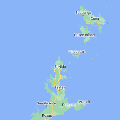 Map showing location of Tiniguiban (11.357400, 119.504900)