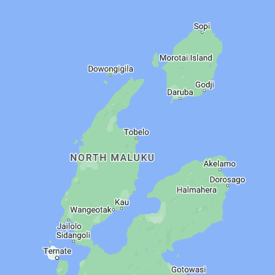 Map showing location of Tobelo (1.728370, 128.009480)