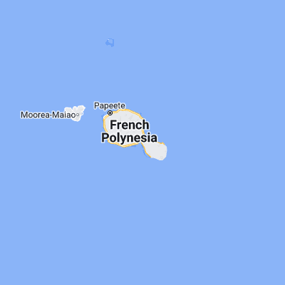 Map showing location of Tohautu (-17.750000, -149.316670)