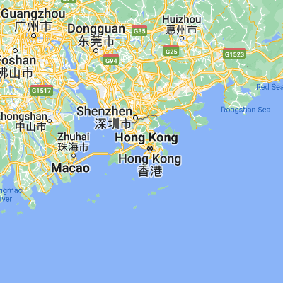 Map showing location of Tsuen Wan (22.370660, 114.104790)