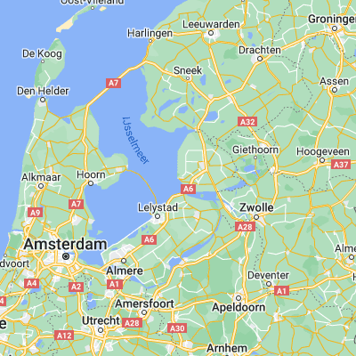 Map showing location of Urk (52.662500, 5.601390)