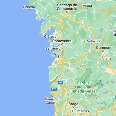 Map showing location of Vigo (42.232820, -8.722640)