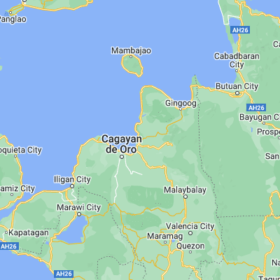 Map showing location of Villanueva (8.588890, 124.775560)