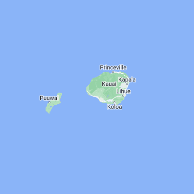 Map showing location of Waimea (21.957070, -159.668930)