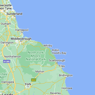 Map showing location of Whitby (54.487740, -0.614980)