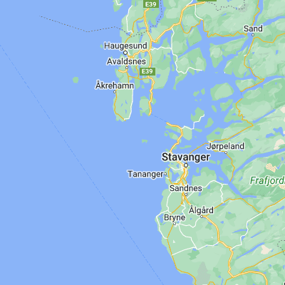 Map showing location of Ystabøhamn (59.062270, 5.402490)
