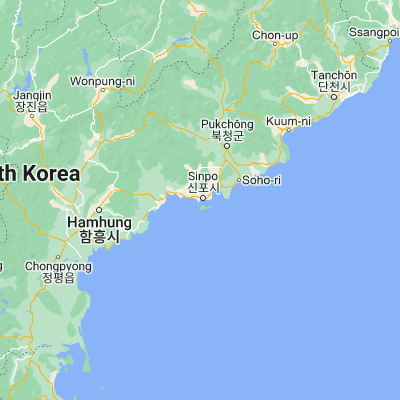 Map showing location of Yuktae-dong (40.024720, 128.159720)