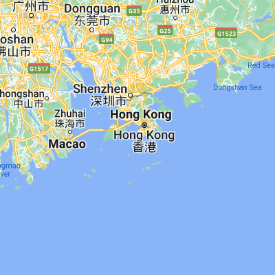 Map showing location of Yung Shue Wan (22.233330, 114.116670)