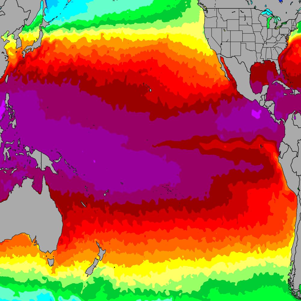 Pacific Ocean Currents And Temperature