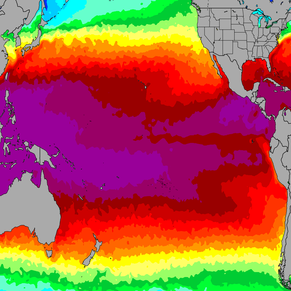 Pacific Ocean Currents And Temperature